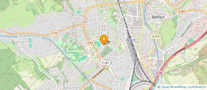 localisation de l'entreprise VIA'DOM LA SAVOUREUSE  BELFORT