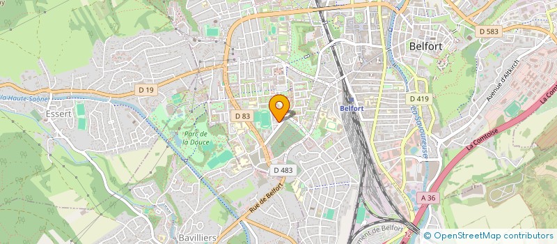 localisation de l'entreprise VIA'DOM LA VENDELINE à BELFORT