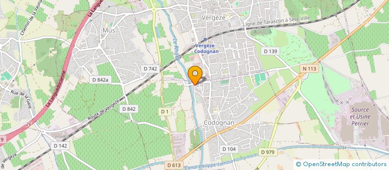 localisation de l'entreprise VIA DOMITIA  CODOGNAN