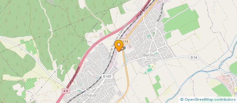 localisation de l'entreprise VIA DOMITIA  BERNIS