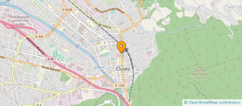 localisation de l'entreprise VIA DU CLOS  CLUSES