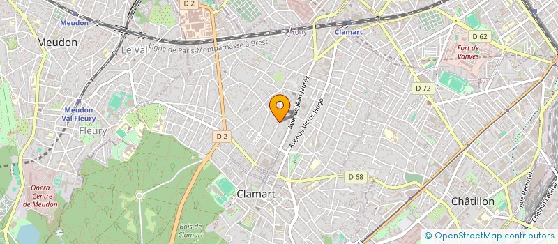 localisation de l'entreprise VIA FERRATA à CLAMART