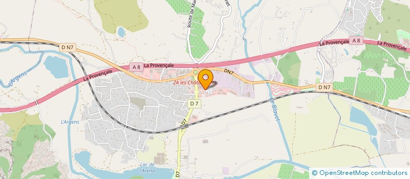 localisation de l'entreprise VIA FRET à ROQUEBRUNE-SUR-ARGENS