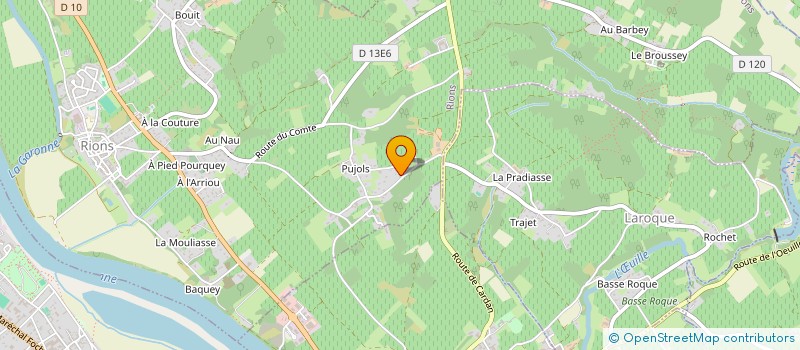 localisation de l'entreprise VIA HABITAT SUR  GABARNAC