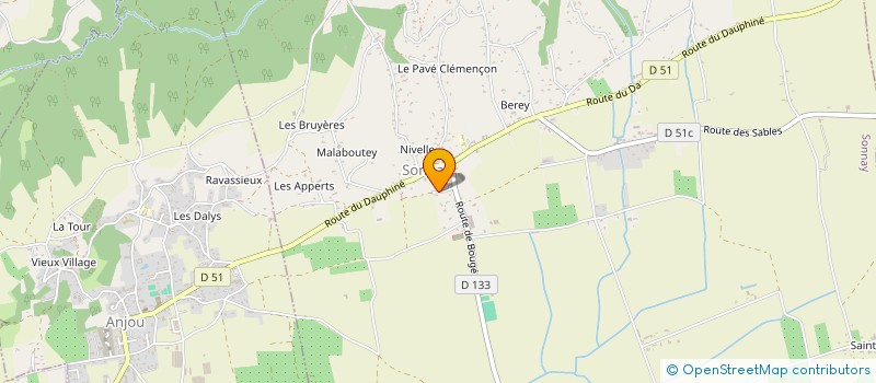 localisation de l'entreprise VIA ITALIA SALAISE à SALAISE-SUR-SANNE
