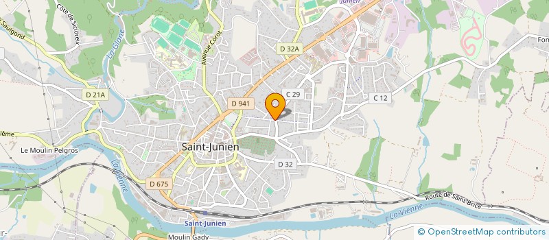 localisation de l'entreprise VIA LANGUES OUVERTES à SAINT-JUNIEN