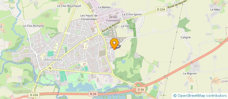 localisation de l'entreprise VIA LE SERMON  MORDELLES