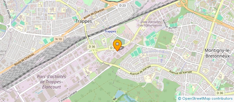 localisation de l'entreprise VIA LINE à TRAPPES
