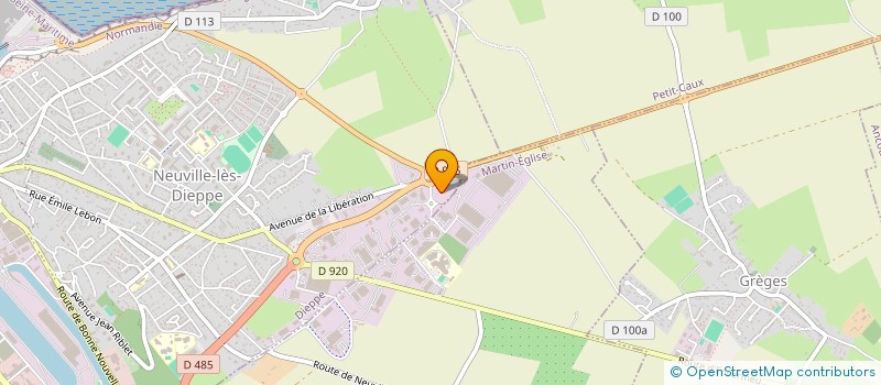 localisation de l'entreprise VIA LOG à DIEPPE