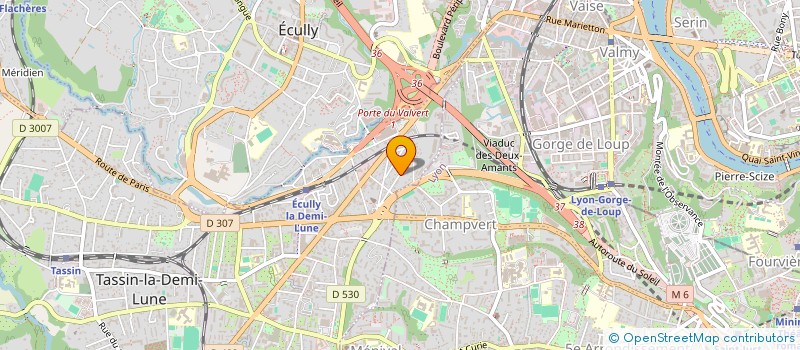 localisation de l'entreprise VIA LUCIS  TASSIN-LA-DEMI-LUNE