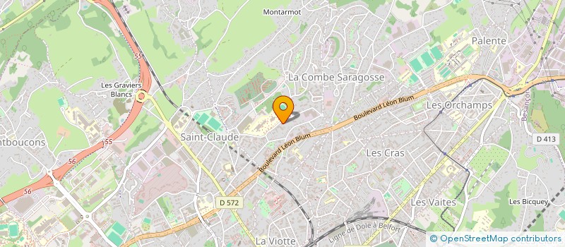 localisation de l'entreprise VIA MUSICOM à BESANCON