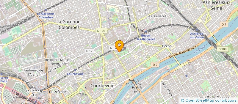 localisation de l'entreprise VIA OCEAN à COURBEVOIE