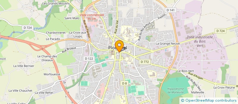 localisation de l'entreprise VIA OPTIQUE à PLOERMEL