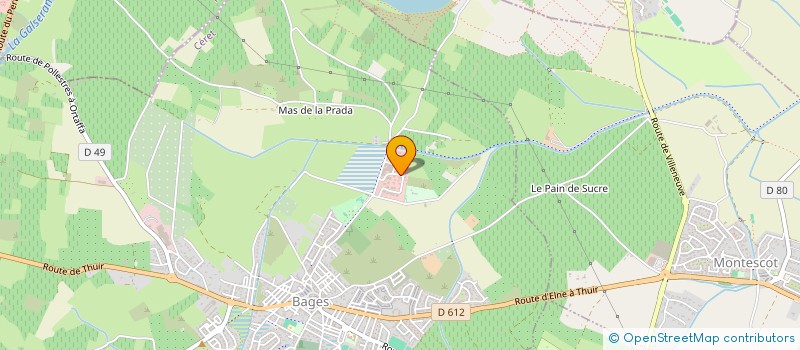 localisation de l'entreprise VIA PADEL HOLDING  BAGES