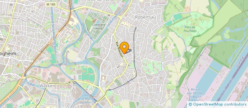 localisation de l'entreprise VIA PROJETS à STRASBOURG