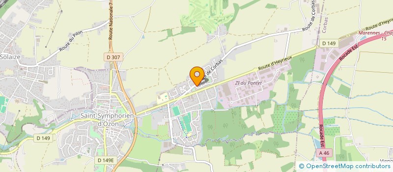 localisation de l'entreprise VIA RHONA  SAINT-SYMPHORIEN-D'OZON