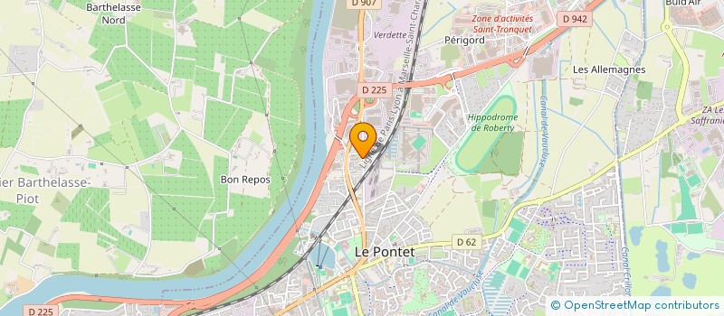 localisation de l'entreprise VIA ROMA  LE PONTET