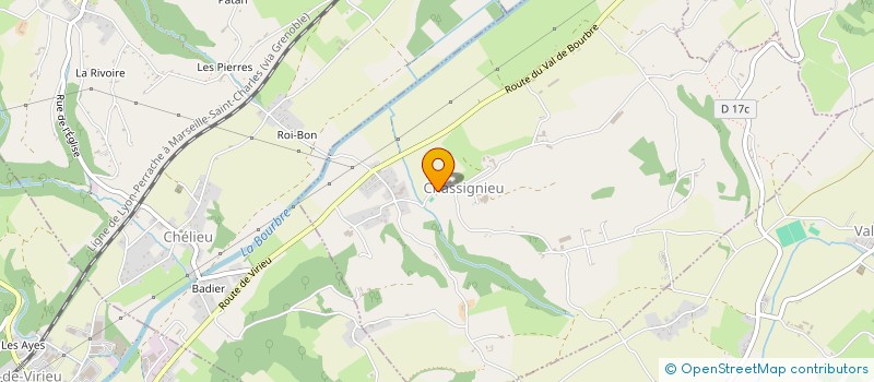 localisation de l'entreprise VIA SANCTI MARTINI - ISERE ET DAUPHINE  CHASSIGNIEU