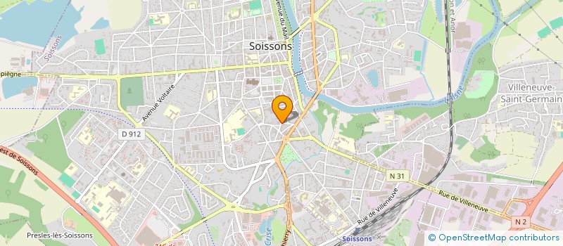 localisation de l'entreprise VIA SANTE BEAUTE S.A.R.L. à SOISSONS