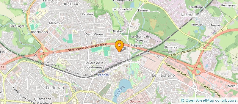 localisation de l'entreprise VIA SERICA à VANNES