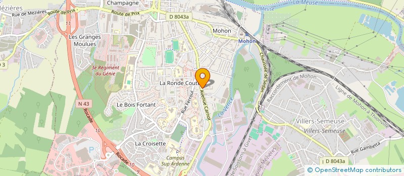 localisation de l'entreprise VIA  SIGNALETIQUE  CHARLEVILLE MEZIERES