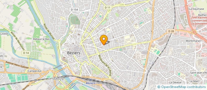 localisation de l'entreprise VIA SUD ARCHITECTE  BEZIERS