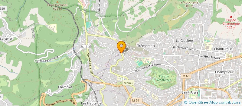 localisation de l'entreprise VIA TERRA à CLERMONT-FERRAND
