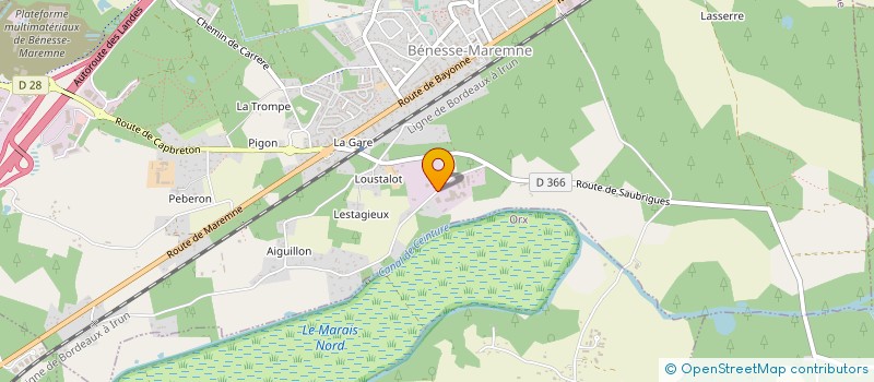 localisation de l'entreprise VIA THESEIS  BENESSE-MAREMNE