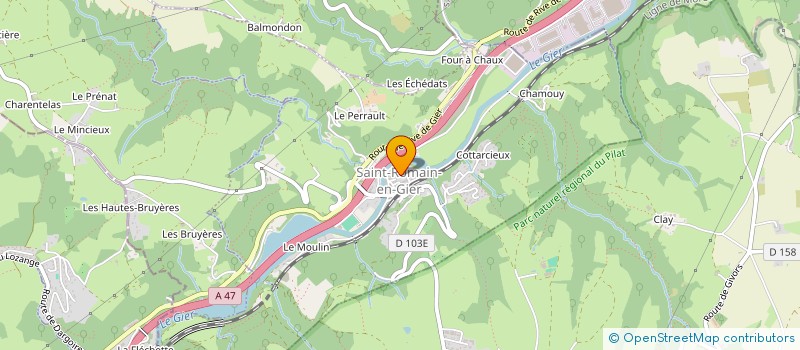 localisation de l'entreprise VIA VITAE  SAINT-ROMAIN-EN-GIER