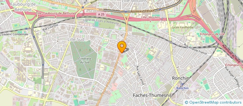 localisation de l'entreprise VIA VTC à FACHES-THUMESNIL