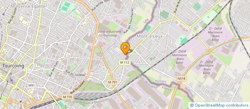 localisation de l'entreprise VIA2  WATTRELOS