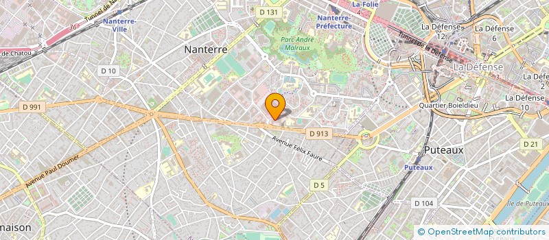 localisation de l'entreprise VIAADUC à NANTERRE