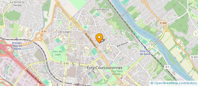 localisation de l'entreprise VIACEM PRO  EVRY-COURCOURONNES