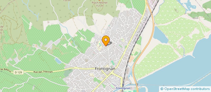 localisation de l'entreprise VIACONSEIL à FRONTIGNAN