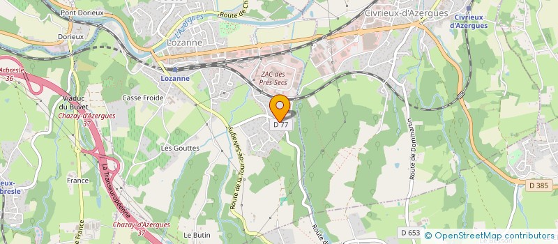 localisation de l'entreprise VIADEREL à LOZANNE
