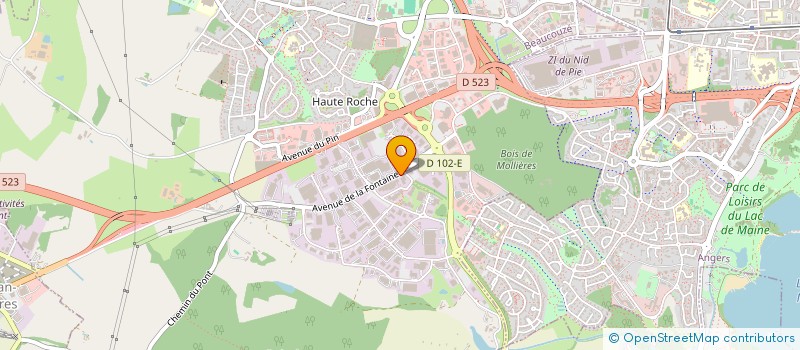 localisation de l'entreprise VIADOMA  BEAUCOUZE