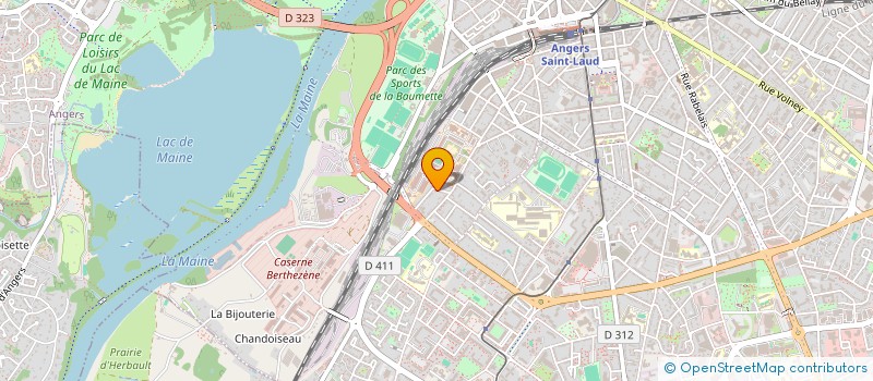 localisation de l'entreprise VIADUC à ANGERS