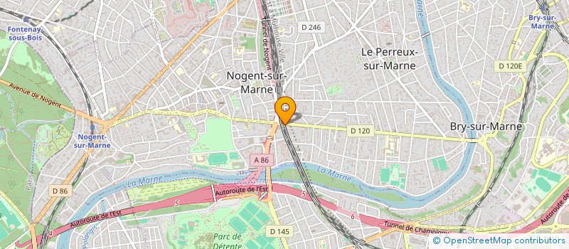 localisation de l'entreprise VIADUC à LE PERREUX-SUR-MARNE