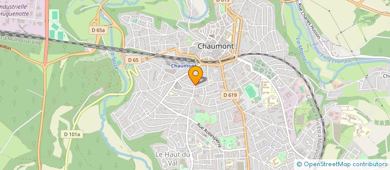 localisation de l'entreprise VIADUC - CENTRE D'EXPRESSION ET DE CREATIVITE à CHAUMONT