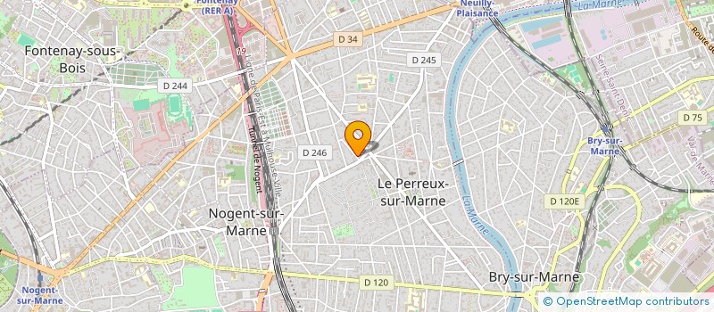 localisation de l'entreprise VIADUC COPRO CONSEILS  LE PERREUX-SUR-MARNE