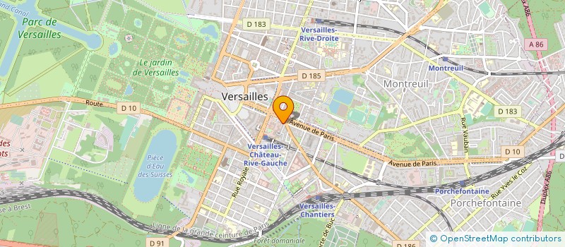 localisation de l'entreprise VIADUC FINANCES à VERSAILLES