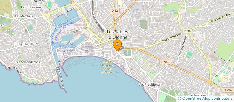 localisation de l'entreprise VIAF SCI à LES SABLES D'OLONNE