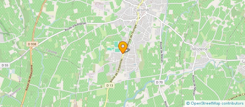 localisation de l'entreprise VIAGGIO PIZZA  CAROMB