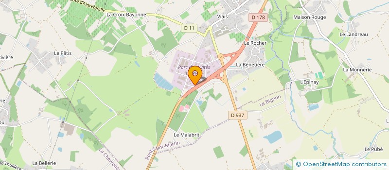 localisation de l'entreprise VIAIS CONTROLE TECHNIQUE  PONT-SAINT-MARTIN