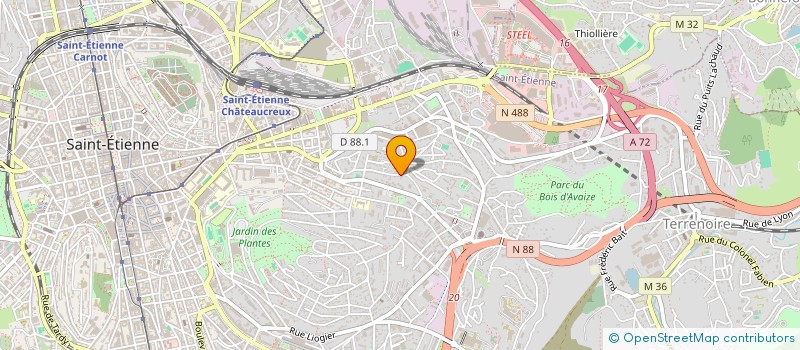 localisation de l'entreprise VIAJURIS AVOCATS  SAINT-ETIENNE