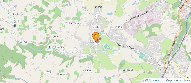 localisation de l'entreprise VIAL à SAVIGNY