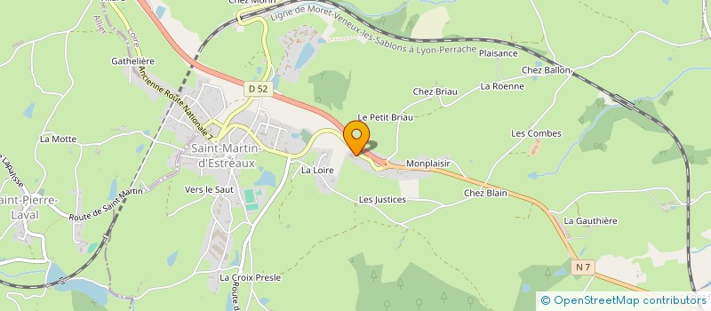 localisation de l'entreprise VIAL à SAINT-MARTIN-D'ESTREAUX