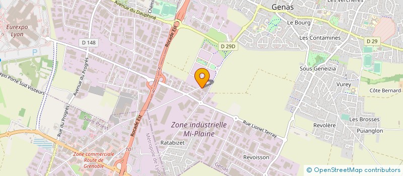 localisation de l'entreprise VIAL CLIMATIQUE  GENAS