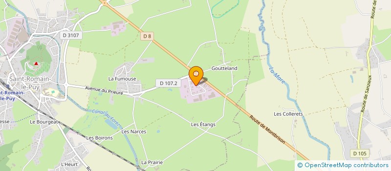 localisation de l'entreprise VIAL COMBUSTIBLES à SAINT-ROMAIN-LE-PUY