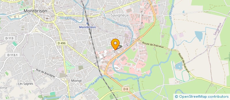 localisation de l'entreprise VIAL CONSTRUCTION  MONTBRISON